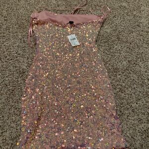 Windsor Pink Sparkly Cocktail Dress